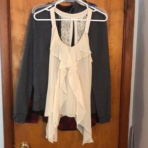 Lacey, sheer tank top